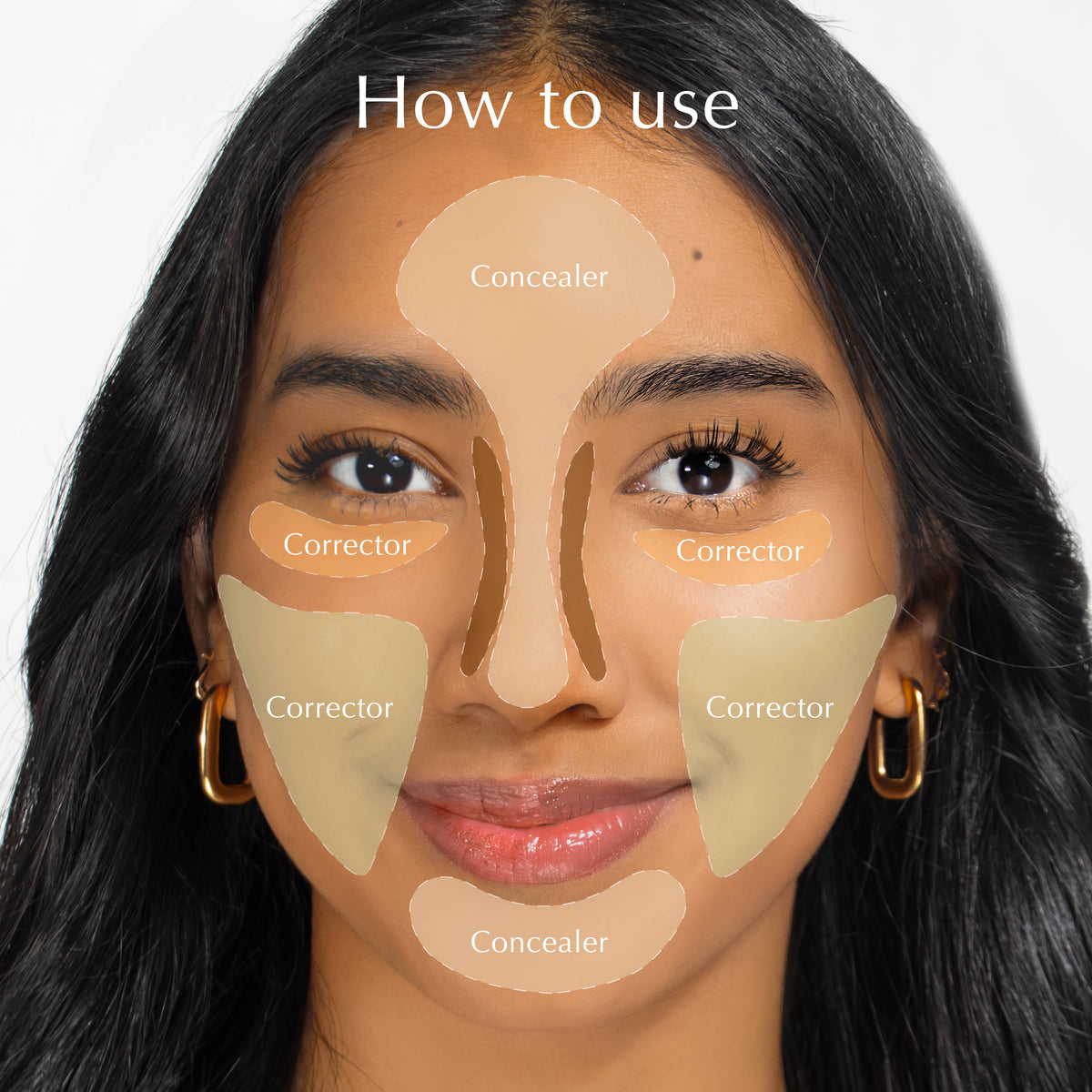 NEW Concealer - Panthenol All Day Cover Concealer | Medium-to-High Coverage | Tekstur Ringan | Melembapkan | Tidak dempul | Tidak geser | Creamy | Make Up