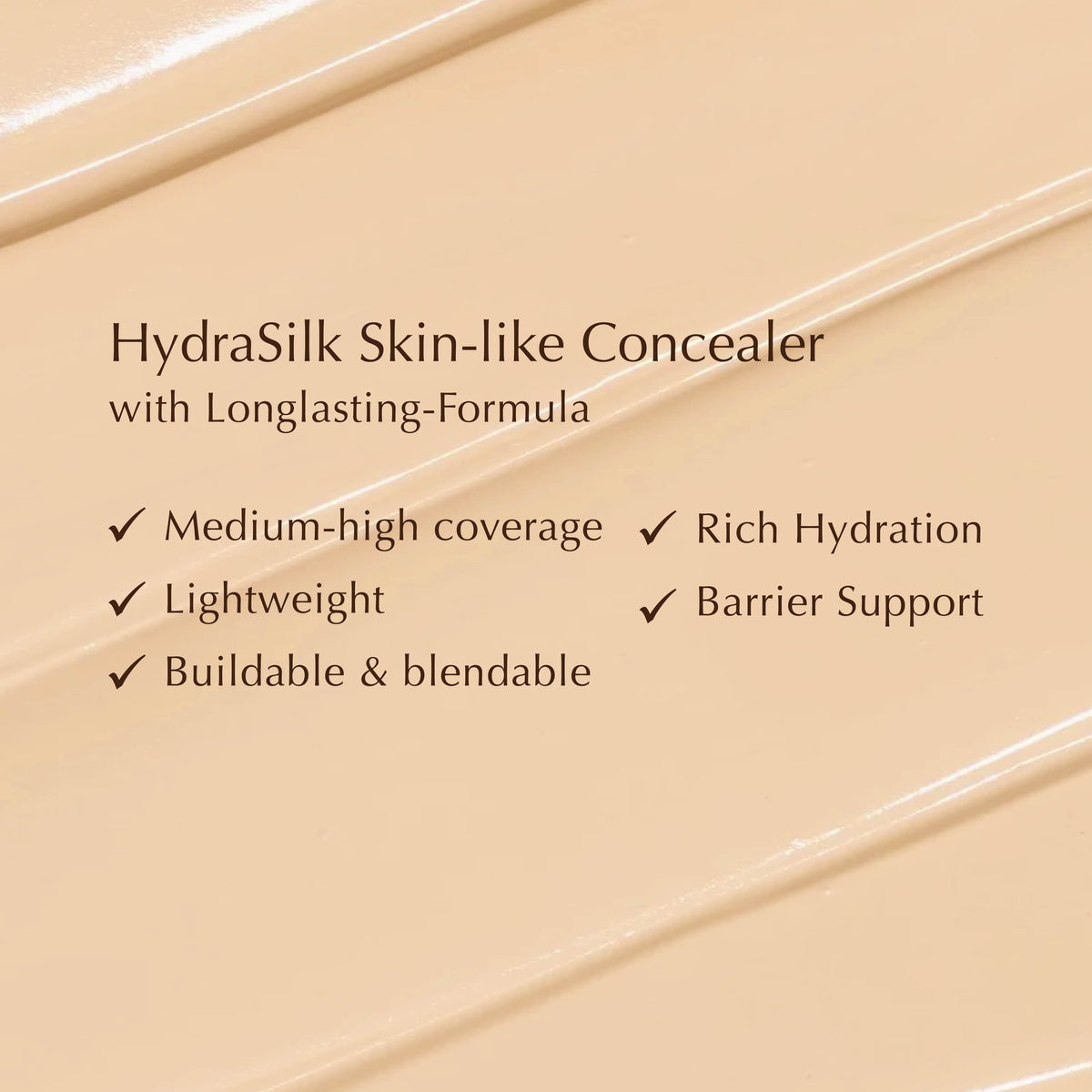 NEW Concealer - Panthenol All Day Cover Concealer | Medium-to-High Coverage | Tekstur Ringan | Melembapkan | Tidak dempul | Tidak geser | Creamy | Make Up