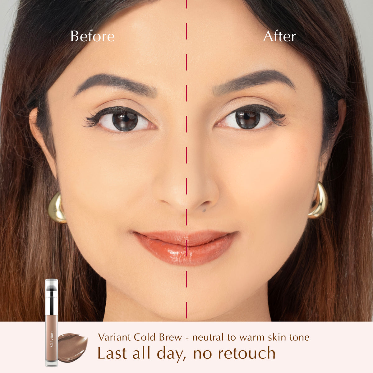 NEW Contour - Lasting Serum Sculpt Contour  |  2 in 1 Aplikator Brush | Face Contour | Seamless Liquid Contour | Hasil Natural | Bronzer