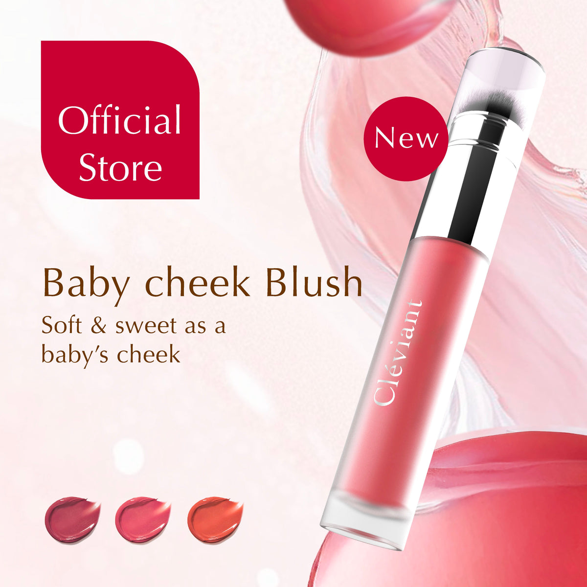 NEW Lasting Serum Flushed Blush |  2 in 1 Aplikator Brush | Blush On |  Longlasting | Liquid Blush | Melembapkan | Fresh All Day | Dewy Finish
