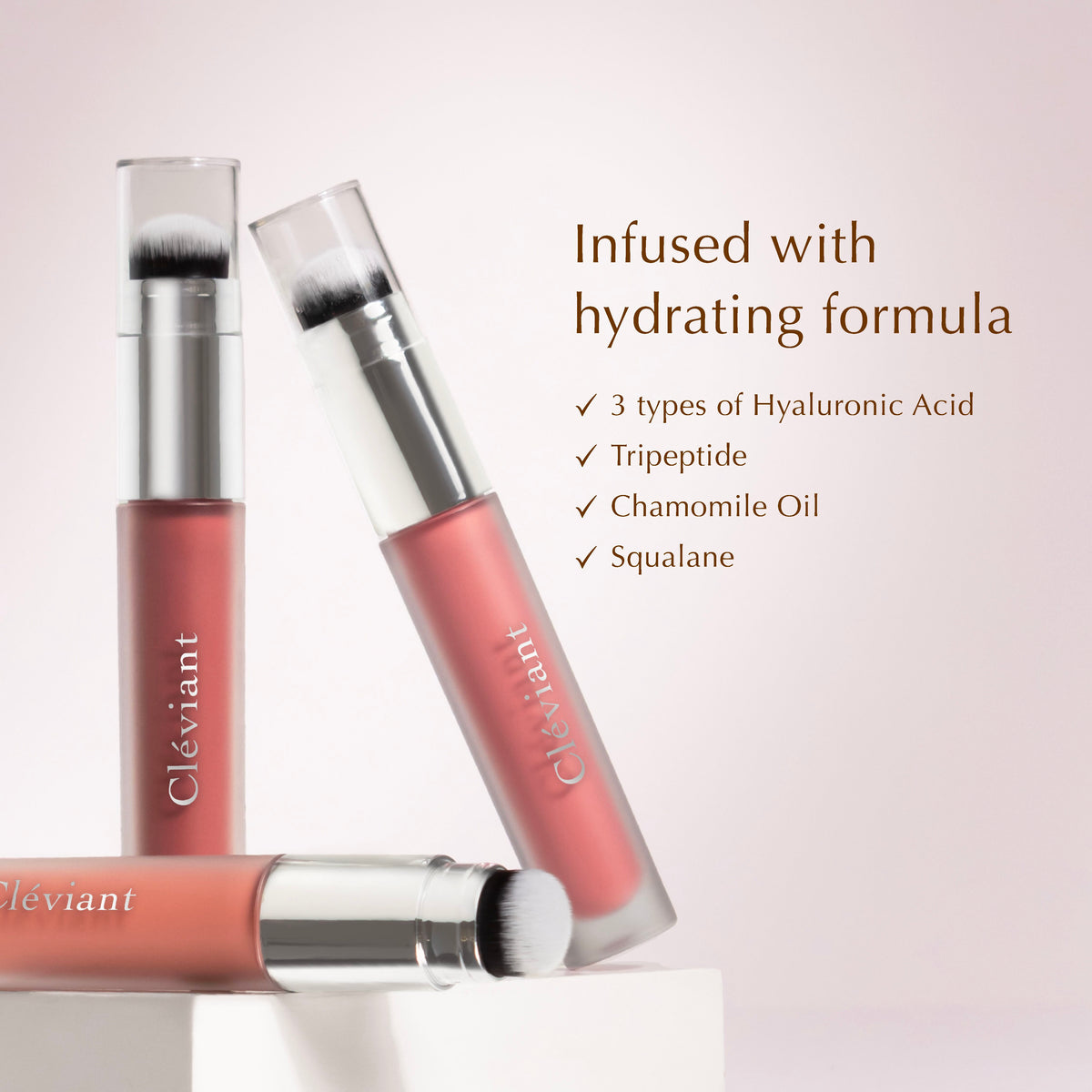 NEW Lasting Serum Flushed Blush |  2 in 1 Aplikator Brush | Blush On |  Longlasting | Liquid Blush | Melembapkan | Fresh All Day | Dewy Finish