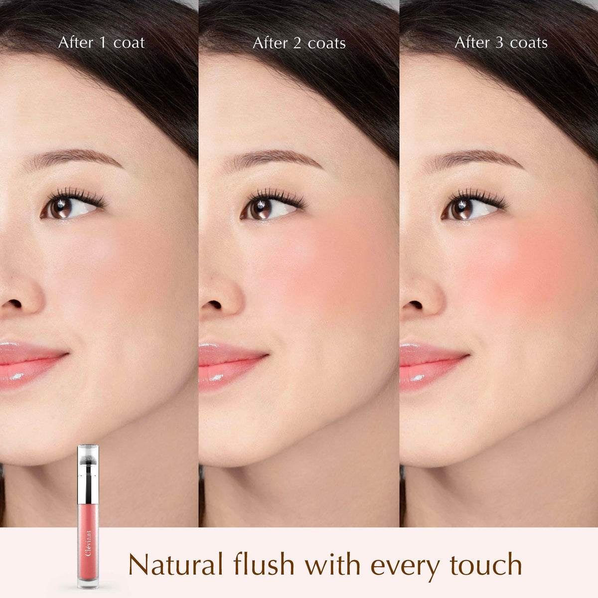 NEW Lasting Serum Flushed Blush |  2 in 1 Aplikator Brush | Blush On |  Longlasting | Liquid Blush | Melembapkan | Fresh All Day | Dewy Finish