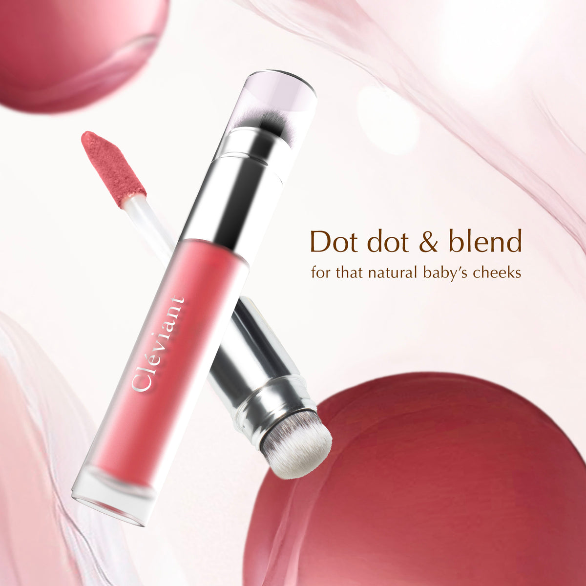 NEW Lasting Serum Flushed Blush |  2 in 1 Aplikator Brush | Blush On |  Longlasting | Liquid Blush | Melembapkan | Fresh All Day | Dewy Finish