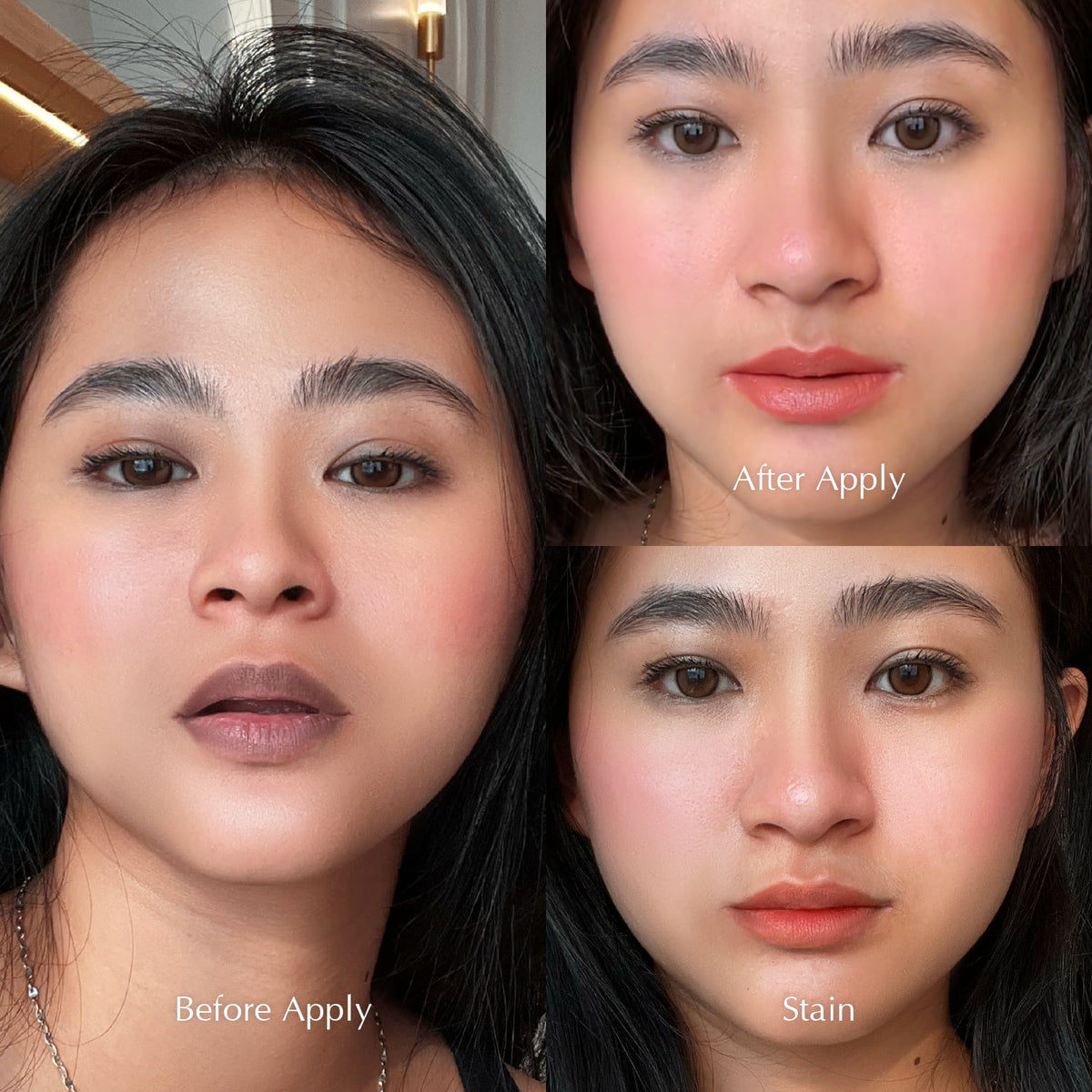 Blush Crush Hydrating Serum Tint - Cover Bibir gelap | Stain like a Tatoo | Transferproof | Melembabkan